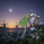 Smaragdgroene Nachtvlinder: Het Vluchtige Leven van Actias Luna