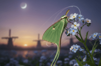 Smaragdgroene Nachtvlinder: Het Vluchtige Leven van Actias Luna