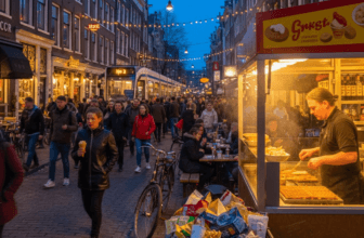 De Smakelijke Chaos van de Korte Leidsedwarsstraat: Een Amsterdamse Beleving