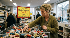 Slim Inslaan Tijdens een Naaigaren Sale: Kwaliteit voor een Scherpe Prijs